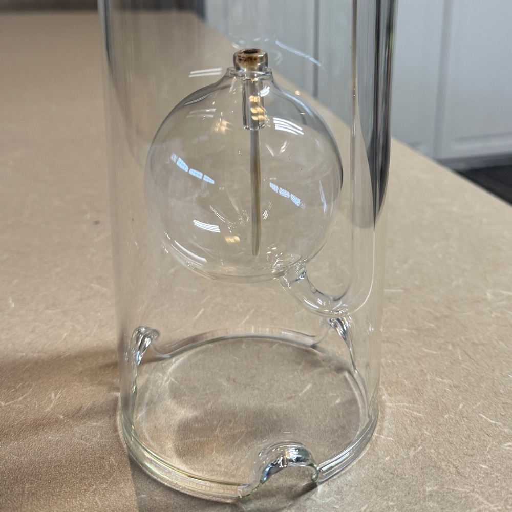 Handblown Glass Oil Lamp